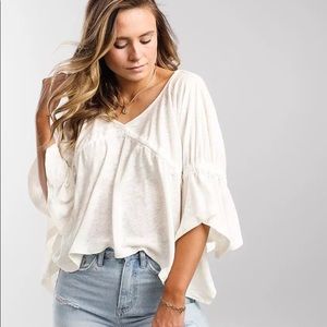 🛍Free People | Sand Storm Cropped Slub Knit Top